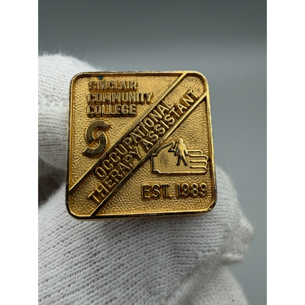 intage Sinclair Community College Occupational Therapy Assistant Pin EST 1989